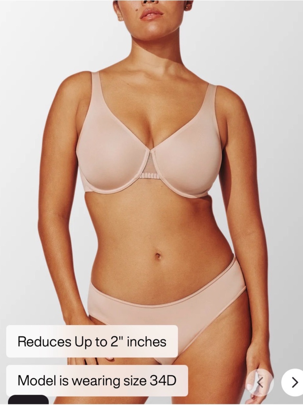 ThirdLove Unlined Minimizer Bra, NWT, 36F